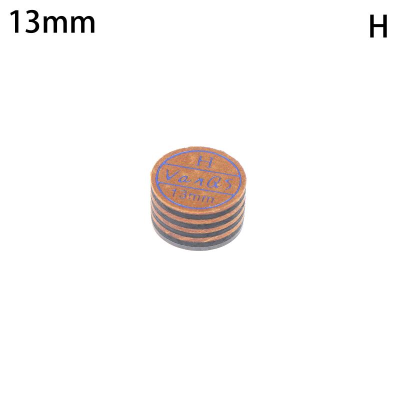 8-Layer Leather Billiard Cue Tip With Transparent Mat 13Mm/14Mm Grade S/M/H Table Tennis Cue Tip