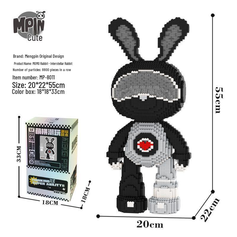 

Mengpin Межзвездный Кролик 55 см Игрушка-конструктор - Развивающий и декоративный подарок для детей