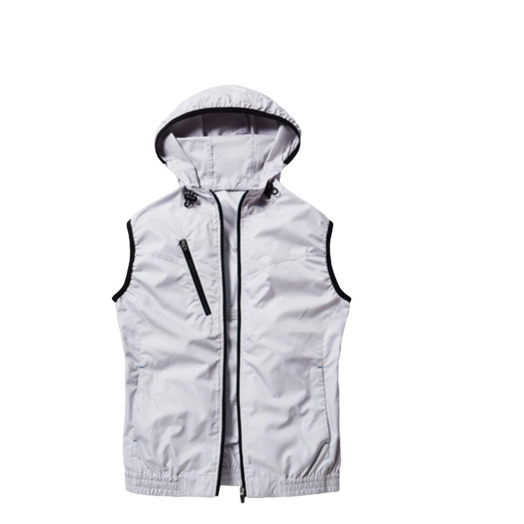 Air Conditioned Clothing Vest 74220 with No Size M Z-DRAGON (TM) Hood, Fan, Silver,