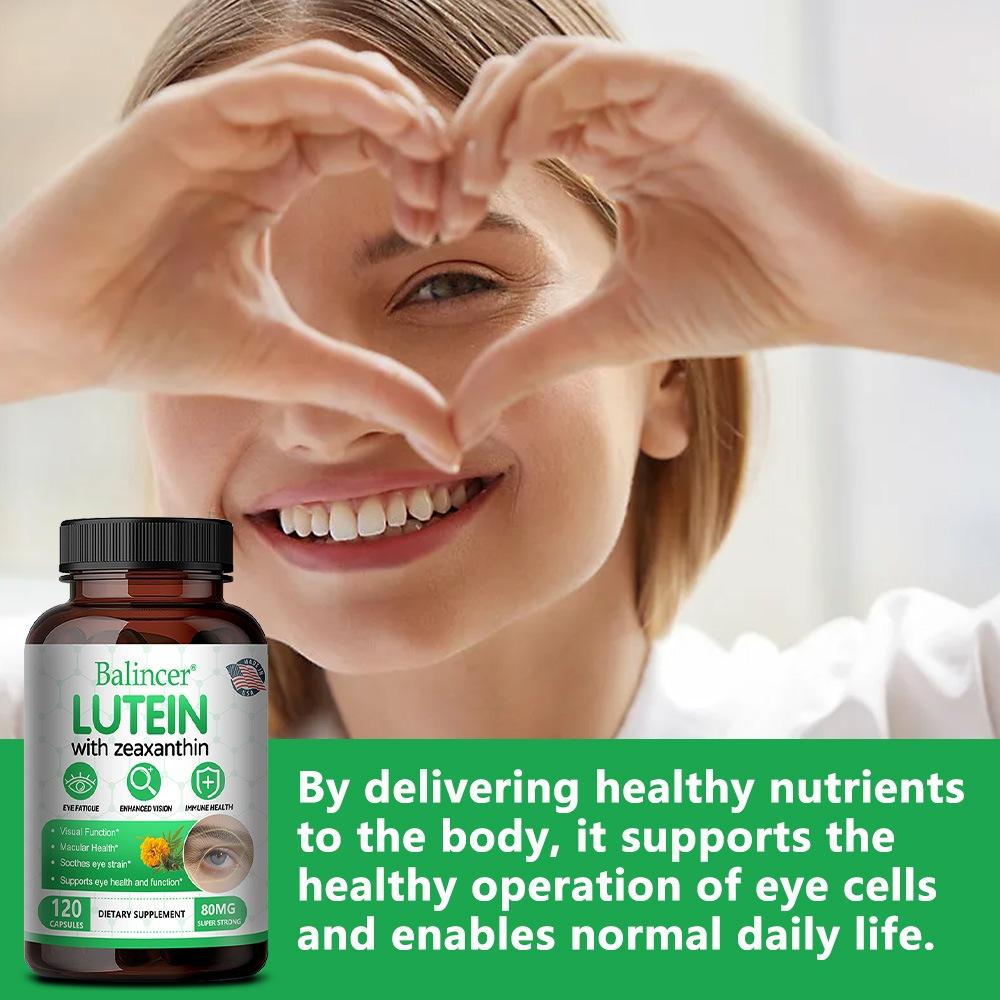 Balincer Lutein with Zeaxanthin Capsules, 40mg Lutein, 20mg Zeaxanthin, Eye Support, 120 Caps