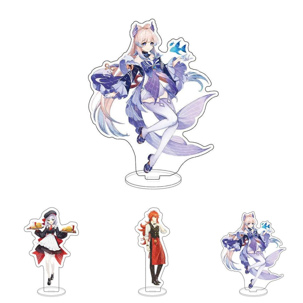 Genshin Impact Acrylic Stand Desktop Decor Featuring Kazuha Venti Klee Hutao Ganyu Paimon For Anime Fans