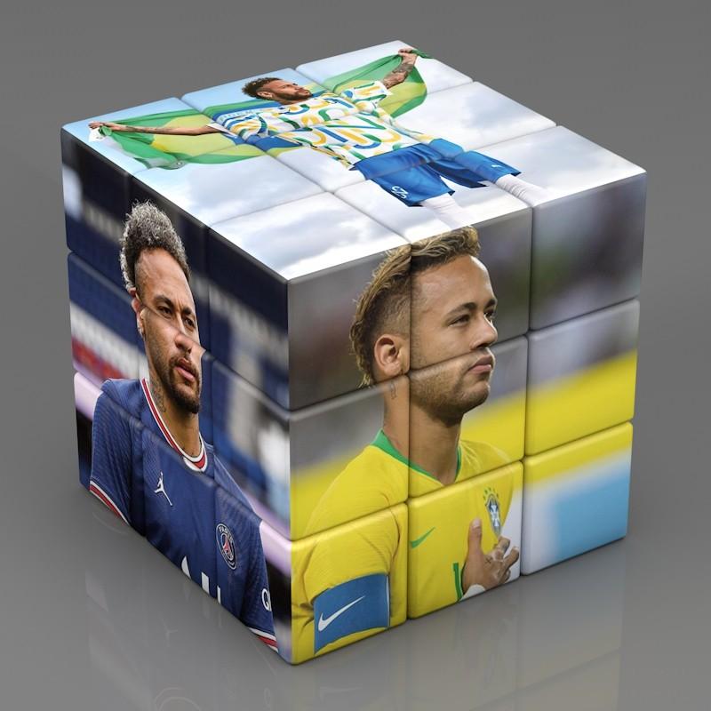 Unique Neymar Soccer Star Rubik's Cube Stylish 3x3 Puzzle Toy For Fans And Collectors