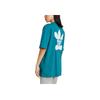 adidas Originals Treffy Walks Comfortable Loose Fit Round Neck Short Sleeve Drop Shoulder T-Shirt Women Tops Traditional-Cyan IX7652