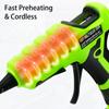 Cordless Hot Melt Glue Gun For Makita/DEWALT/BlackDecker/Milwaukee/Bosch With 30 Sticks 18V Lithium Battery Electric Repair Tool