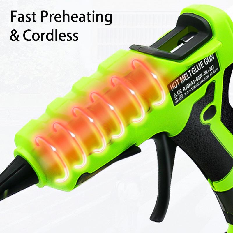 Cordless Hot Melt Glue Gun For Makita/DEWALT/BlackDecker/Milwaukee/Bosch With 30 Sticks 18V Lithium Battery Electric Repair Tool