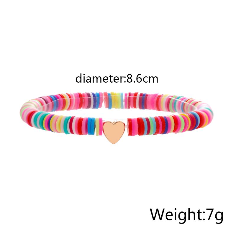 Buy 9 Color Heart Charm Bracelet for Girl Multicolor Polymer Clay Flat Beads Bracelet Set for Women Boho Ethnic Jewelry at affordable prices — free shipping, real reviews with photos — Joom Buy 9 Color Heart Charm Bracelet for Girl Multicolor Polymer Clay Flat Beads Bracelet Set for Women Boho Ethnic Jewelry at affordable prices — free shipping, real reviews with photos — Joom