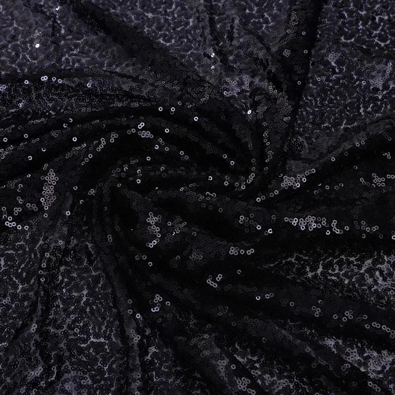 3mm Illusion Small Sequin Embroidered Fabric Stage Evening Dress Embroidered Fabric Background Tablecloth Luggage Fabric