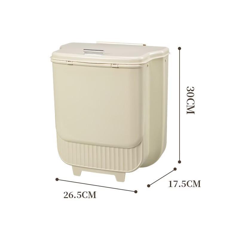 

Abay Wall-Mounted Foldable Kitchen Trash Can with Lid