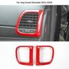 Front Outlet Air Vent Frame Cover Trim Decor For Jeep Grand Cherokee 11-20 Red