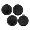 4PCS Boat Cabinet Hardware 61mm/2.4in Marine Flush Pull Slam Latch Black Round Ring Lock Flush Pull Slam Latch RVs Application