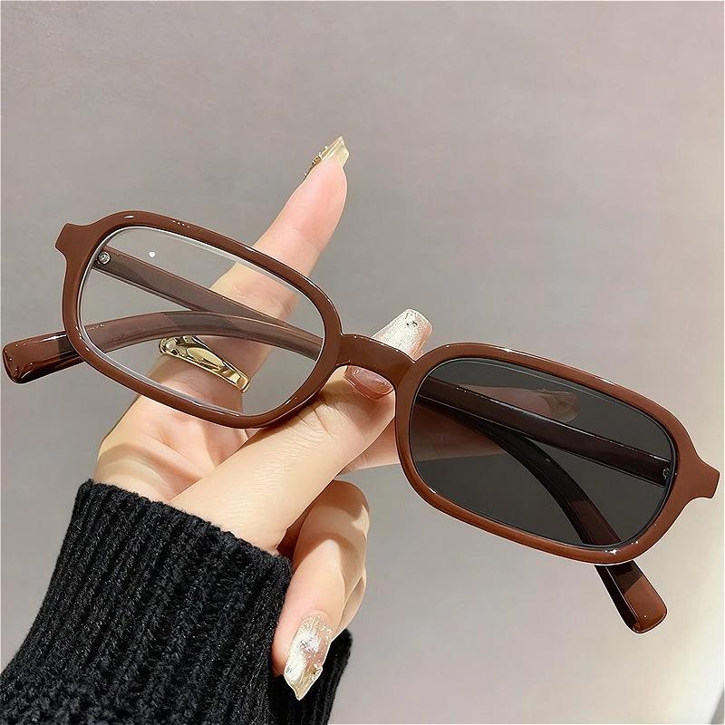 Photochromic Myopia Glasses for Men Women Fashion Square Frame Anti Blue Light HD Vision Anti-blue Light 0