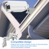 Gutter Mount for Solar Panel Adjustable Stainless Steel Mount Bracket Fou Eufy SoloCam Reolink Aosu Metal Gutter Mount Bracket