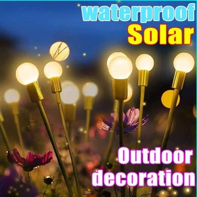 6/8/10 LED Solar Gartenbeleuchtung Solarbetriebene Glühwürmchenlichter Außengartendekoration Landschaftslichter Glühwürmchen Rasenlampen