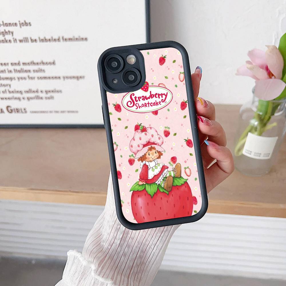 S-Strawberry-shortcake Girl Phone Case For IPhone 11 12 13 14 15 16 17 Pro Max Plus Shockproof Protecti Case