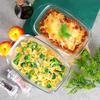 Glass Ovenproof Baking Dish for Baking, Roasting Pan, 4.5L