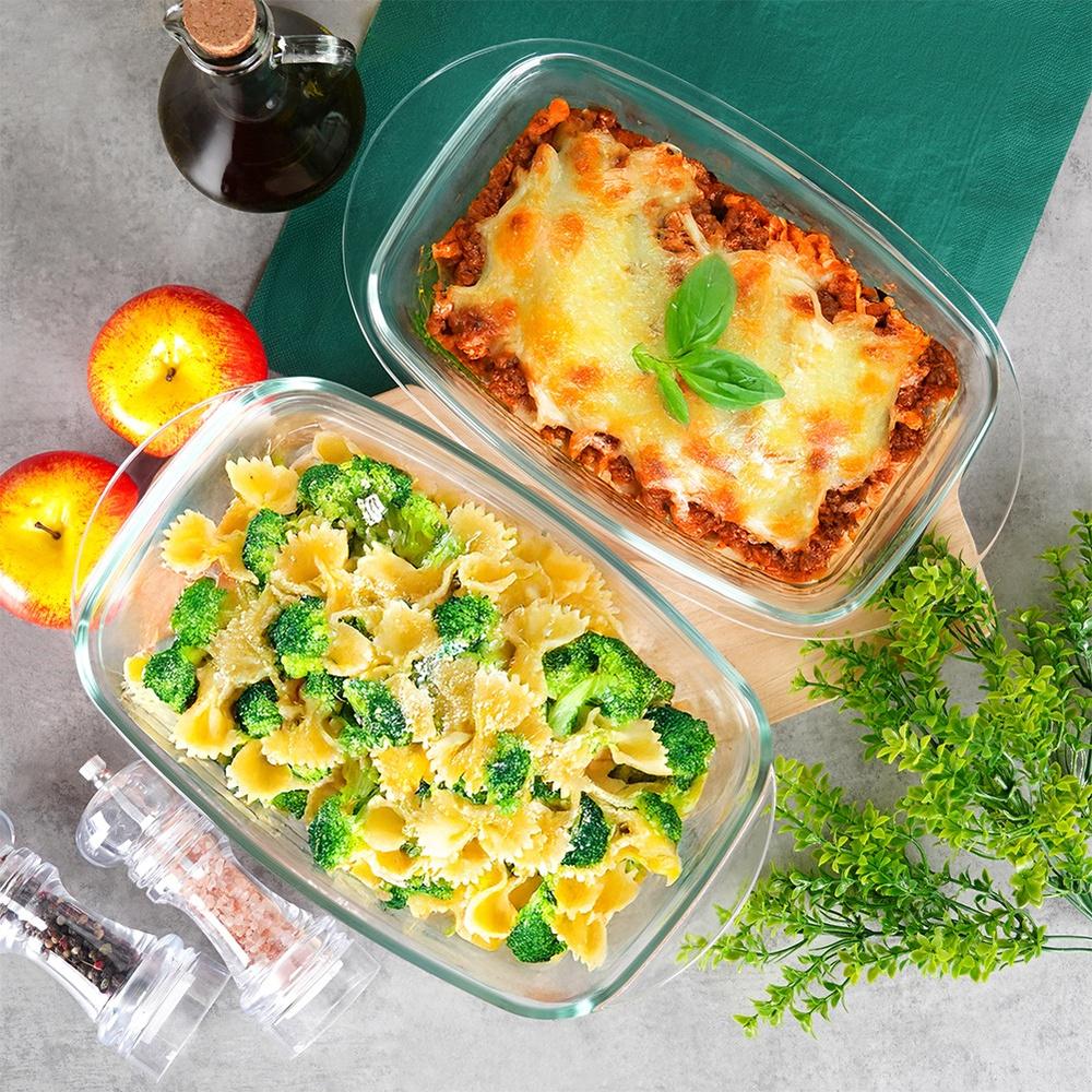 Glass Ovenproof Baking Dish for Baking, Roasting Pan, 4.5L