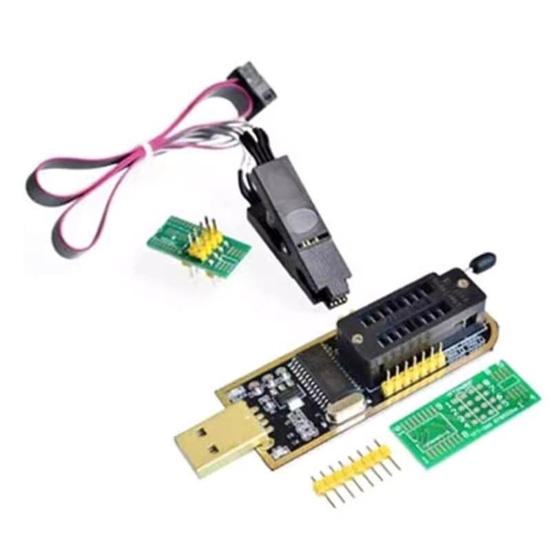 CH341A Programmer Adapter SOIC8 Adapter SOP8 Clip with Cable 1.8V Adapter EEPROM Flash BIOS USB Programmer Adapter Kit