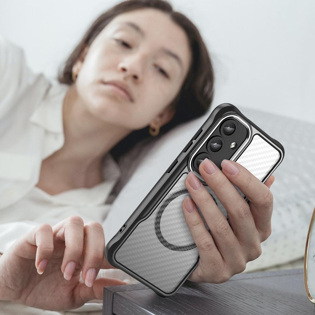 For Samsung Galaxy S25/S24 Case Compatible with MagSafe TPU+PC Drop-Proof Magnetic Phone Cover