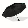 Folding umbrella Colorful tie-dye dachshund with pawprint heart design on a black background Creative portable folding umbrell