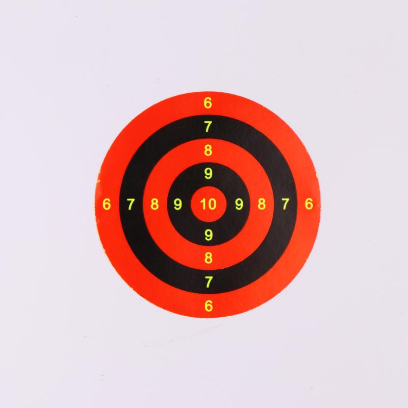 100Pcs/Roll Target Papers 76Mm Sputtering Ink Target Label Fluorescent Color Splashing Target Paper