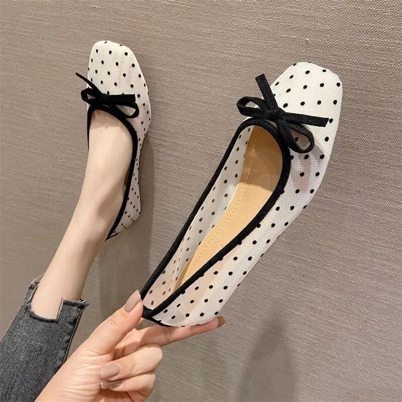 Fashion Korean Style Young Office Slip-on Ladies Footwear Popular Luxury Brand Chic and Elegant High Quality Fashion Women's Flat Shoes