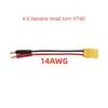 Durable XT30 XT60 XT90 T Plug Charge Lead to 4.0mm Banana Plugs 15cm Charge Cable 14AWG Rubber Adapter Cables for Lipo Battery