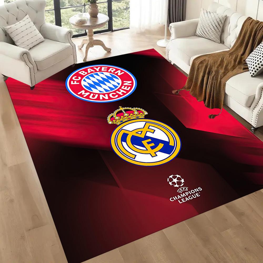 FC Bayern München Fußmatte Geeignet für Eingangsbereich Esszimmer Küche Spielzimmer Rutschfester Teppich Büros dekorieren Am besten für Weihnachten