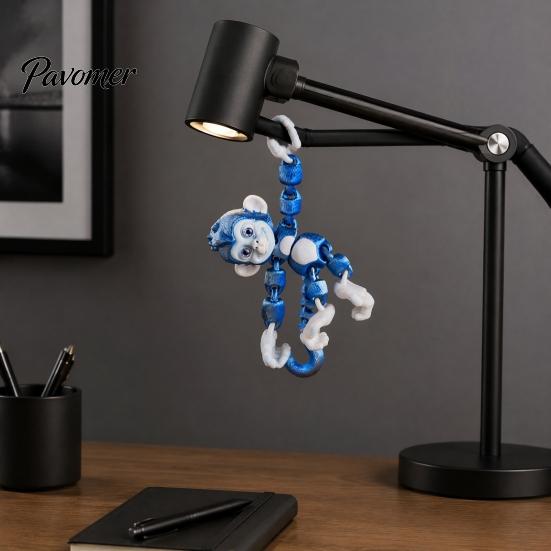 Interactive Fidgeting Toys for Anxiety 3D Printed Articulated Monkey Fidget Toy, Movable Joints Animal Toy Kids Adults, Creative Decompression Stress