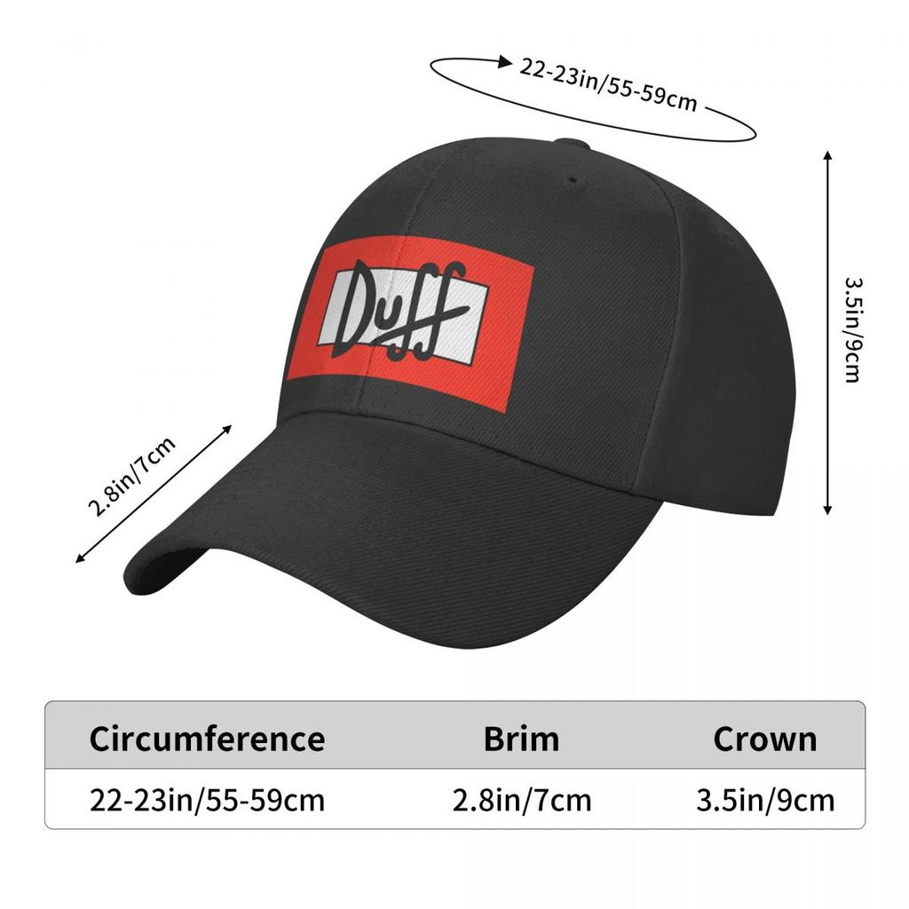 Classic Duff Beer Baseball Cap for Unisex Women Personalized Adjustable Unisex Dad Hat Summer Hats Snapback Caps