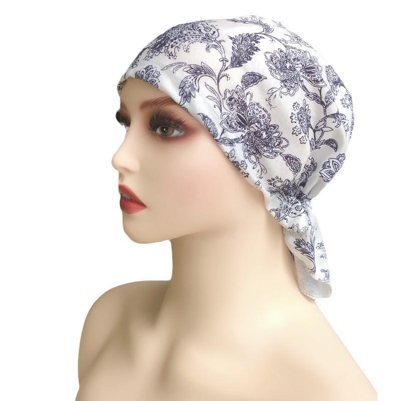 Short Damen Asian Ethnic Hat With Floral Cotton Material For All Seasons