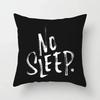 Black Throw Pillow Case Geometric Heart Letters Piano Fashion Girl Cushion Covers Home Sofa Chair Decorative Pillowcase 45X45Cm
