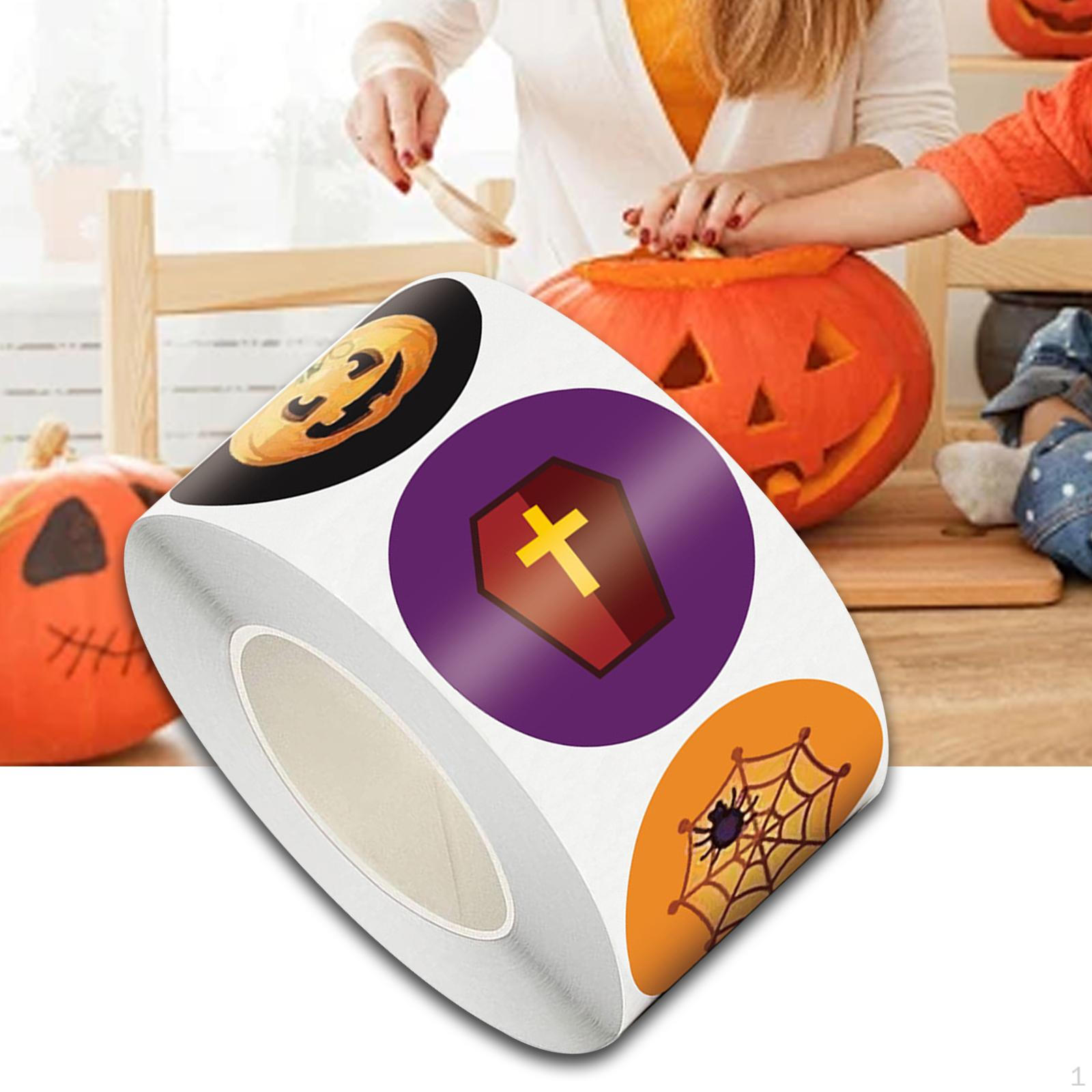 

500 штук наклеек на Хэллоуин, товары для вечеринок в виде животных, прекрасный рулет, своими руками