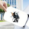 1PC Skull Car Fuel Tank Cap Sticker Funny Crack Skeleton Design Waterproof Vinyl Gas Cap Decal for Auto Decor