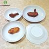 White Round Small Dish Fruits Snacks Plate Restaurant Hotel A5 Melamine Imitation Porcelain Tableware