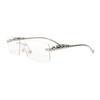 Fashionable Trendy Frameless Rectangular Personalized Sunglasses Metal Leopard Leg Men Women Sun Glasses New Lentes