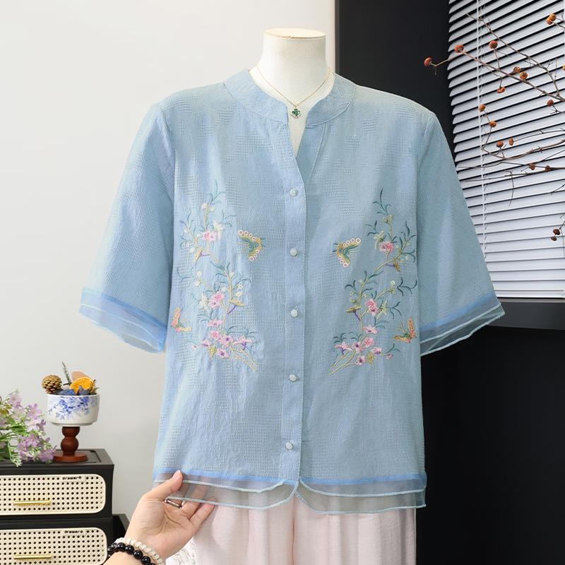Datang Madam New Chinese Embroidered Shirt XL