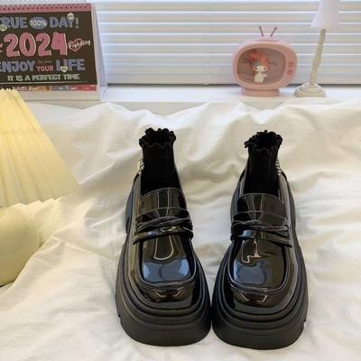 British Style Platform Small Leather Shoes New Spring Jk Single Shoes Muffin Ins Tide