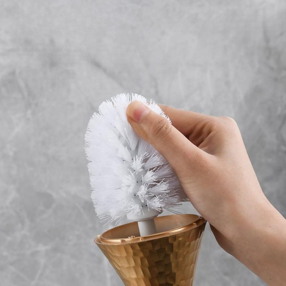 1PC Golden Toilet Brush Set with Holder Long Handle Premium Bathroom Cleaning Tool for Household Home Use Toilet Brush Clean