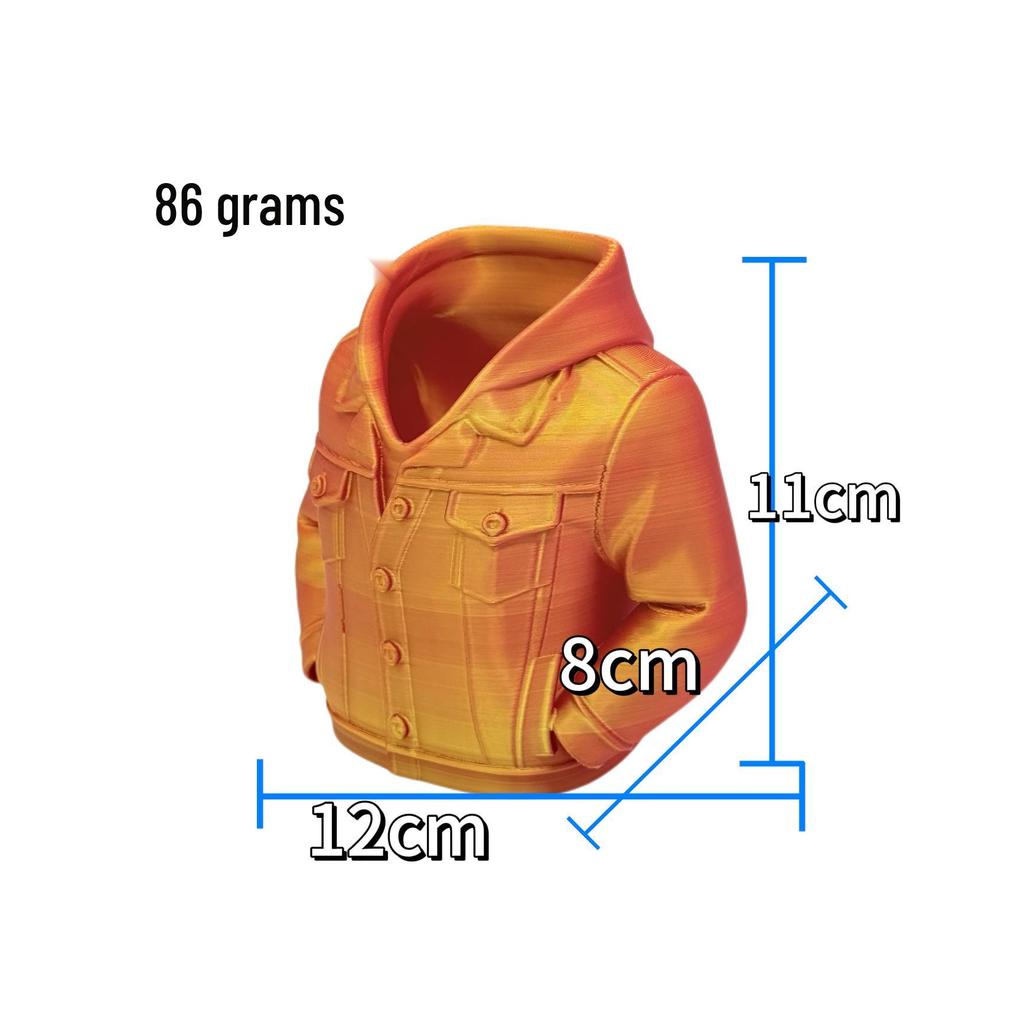 3D Printed Creative Hoodie Pen Holder and Makeup Brush Storage Box
