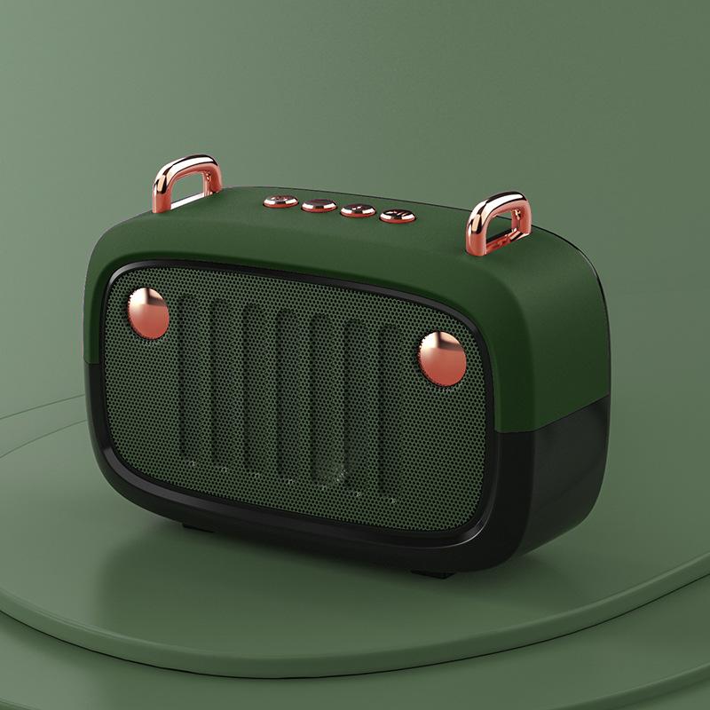 Retro Bluetooth Speaker Creative USB Mini Outdoor U Disk TF Card with FM Gift Portable Small Speaker