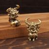 1PC Solid Brass Body Brass Animal Craft Sheep Animal Theme Feng Shui Decor  Chinese Style Space