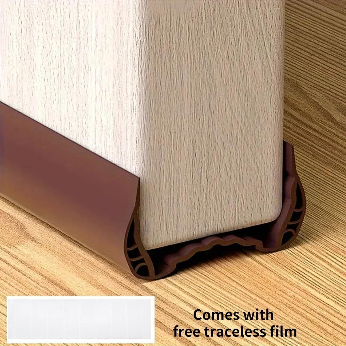 Новый U-образный ПВХ уплотнитель для двери, звукоизолирующая, энергоэффективная, надеваемая полоса для уплотнения дверей, для помещений и улицы