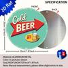 Vintage D Flat Round Aluminum Sign Wall Art for Home Kitchen Cafe Bar Garage Decoration