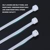 100Pcs Nylon Cable Ties Self-locking Cord Ties Straps Adjustable Cables Fastening Loop Home Office Wire Zip Ties Wholesale