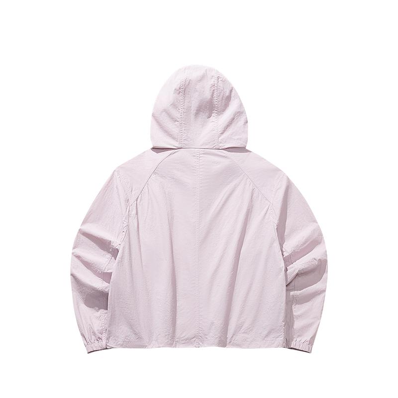 Anta Solid Color Zipper Hooded Versatile Casual Jacket Women jackets 162638607-7