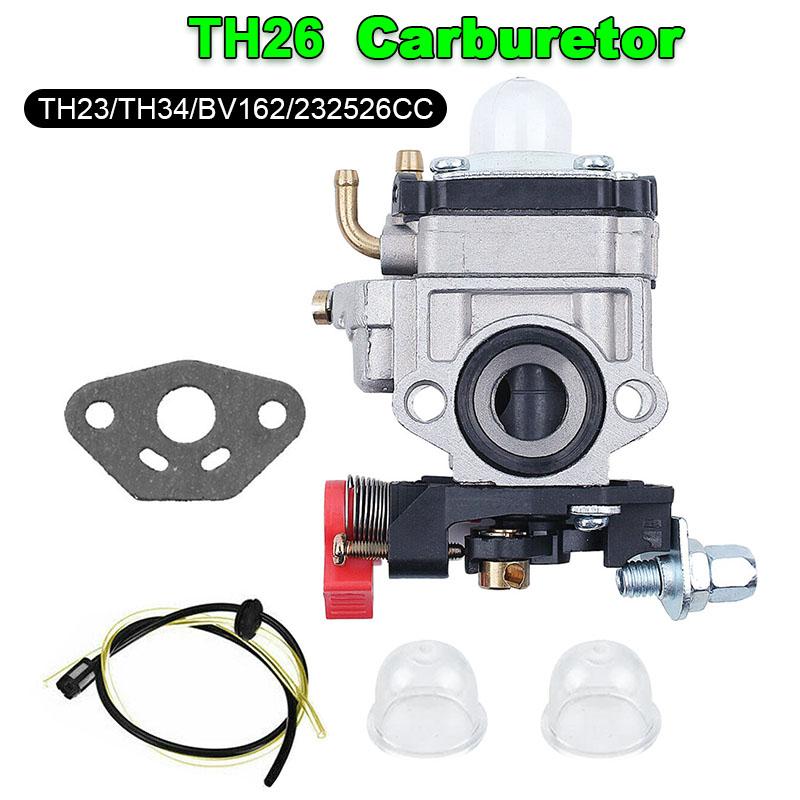 TH23 TH26 TH34 Механический Карбюратор Карбюратор Для Kawasaki Oleo Mac BV162 23 25 26 33Cc Карбюратор Запчасти Аксессуары