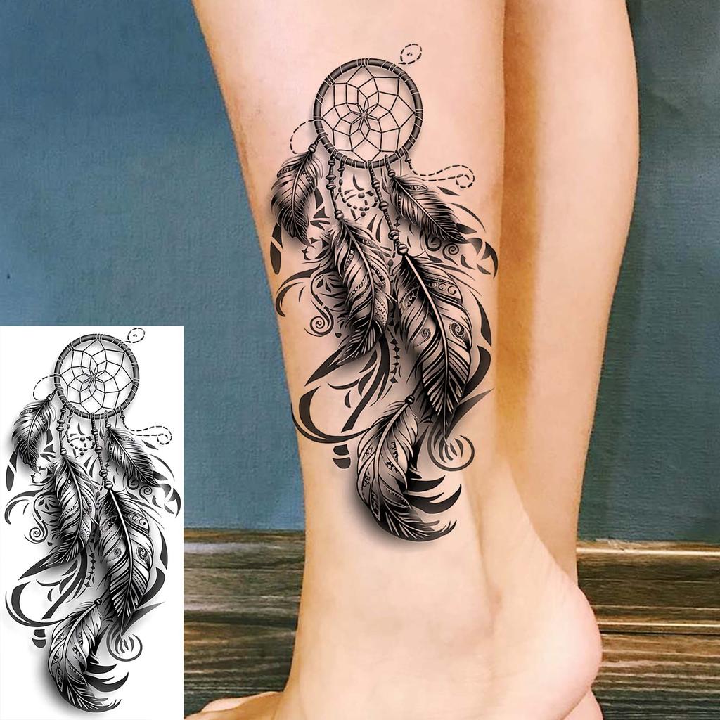 1 Blatt Totenkopf Schmetterling Rose Temporäre Tattoos Für Frauen Männer Hände Fuß Nacken,Temp Fake Tattoo Aufkleber Langanhaltend Wasserdicht