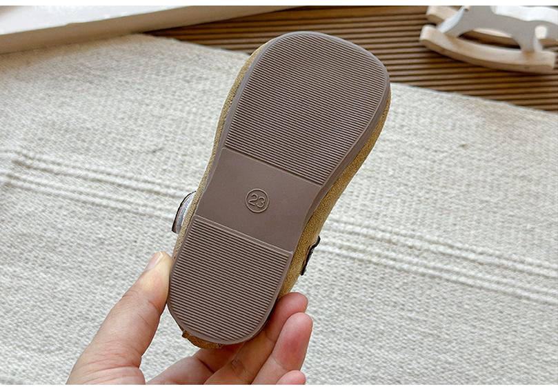 2026 Korean Style Mary Jane Flats: Soft Sole Suede Princess Shoes for Little Girls, Perfect for Spring and Autumn