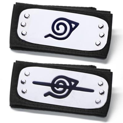 Naruto Konoha Logo Forehead Headband Protector Headgear Turban Cosplay Decor