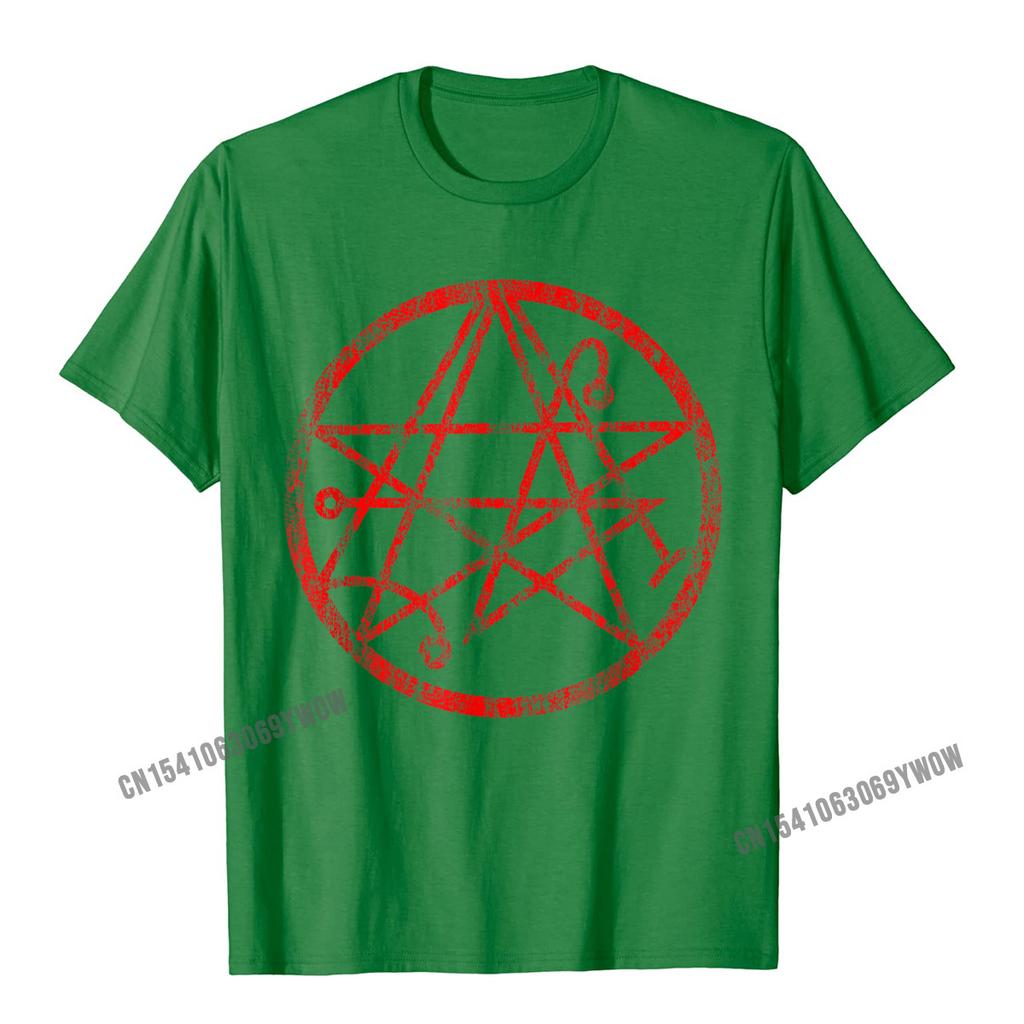 Necronomicon Symbol Shirt Demonic Gothic Horror TShirt Camisas Unisex T Shirt Popular Birthday Cotton Unisexs Tees Casual
